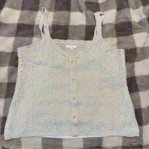 LC Lauren Conrad Cream Knit Camisole